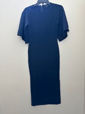 Ted Baker London Navy Midi Dress with FlateSleeves